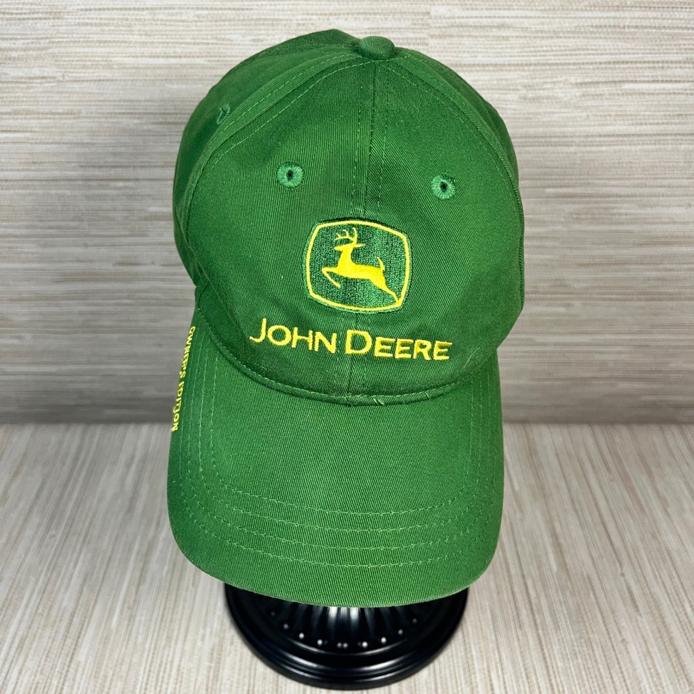 John Deere Hat Green Owners Edition Nothing Runs Like A Deere Adjustable Cap